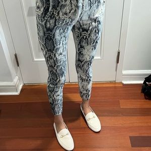 Zara snakeskin pants